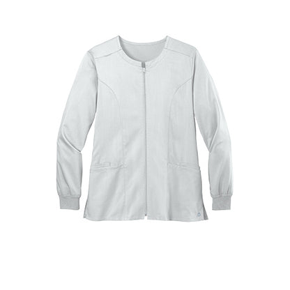 Custom Embroidered WonderWink® Women’s Premiere Flex™ Full-Zip Scrub Jacket - WW4088