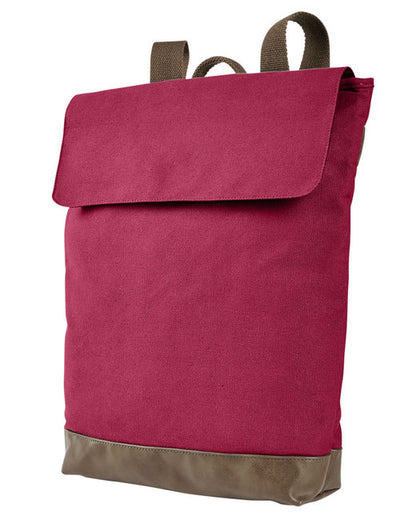 Custom Embroidered Authentic Pigment Canvas Rucksack