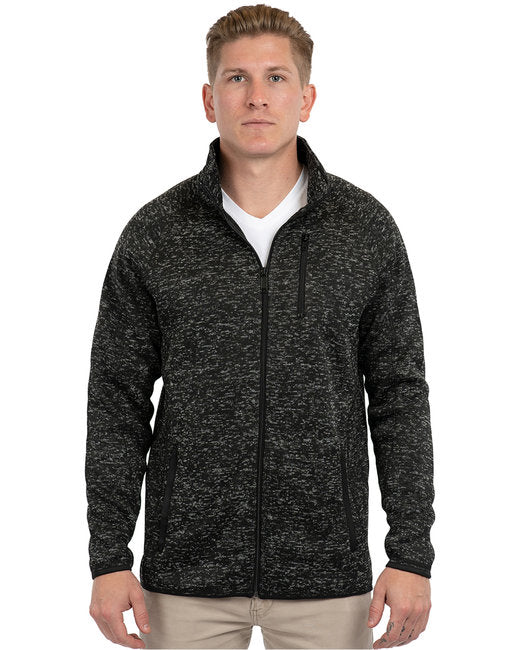 Custom Embroidered Burnside Men's Sweater Knit Jacket - B3901