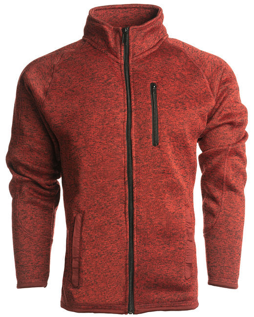 Custom Embroidered Burnside Men's Sweater Knit Jacket - B3901
