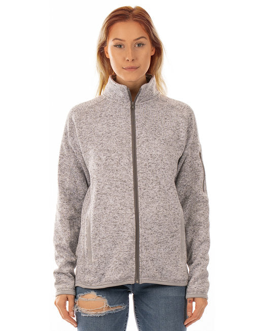 Custom Embroidered Burnside Ladies' Sweater Knit Jacket - B5901