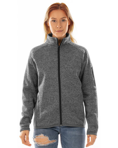 Custom Embroidered Burnside Ladies' Sweater Knit Jacket - B5901