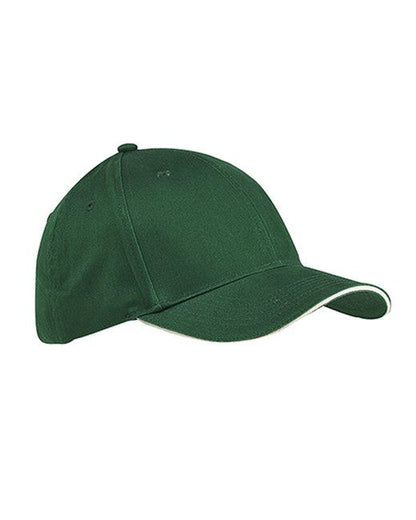 Custom Embroidered Big Accessories 6-Panel Twill Sandwich Baseball Cap