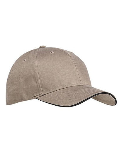 Custom Embroidered Big Accessories 6-Panel Twill Sandwich Baseball Cap