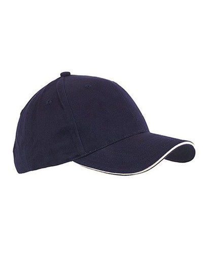 Custom Embroidered Big Accessories 6-Panel Twill Sandwich Baseball Cap