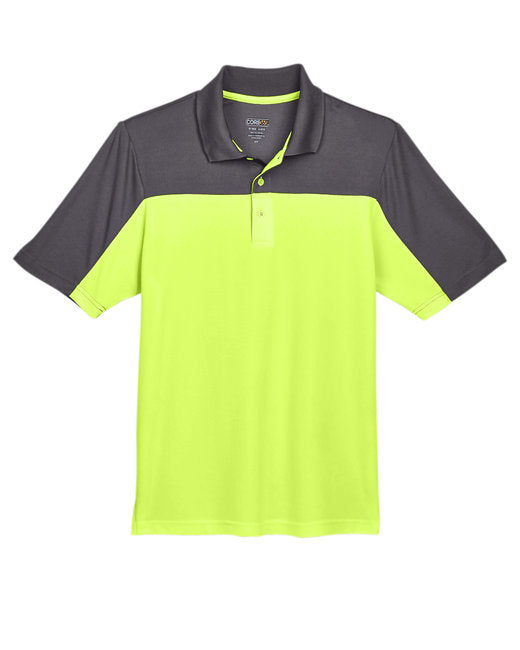 Custom Embroidered CORE365 Men's Balance Colorblock Performance Piqué Polo - CE101