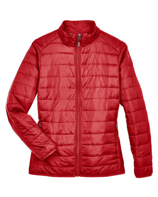 Custom Embroidered CORE365 Ladies' Prevail Packable Puffer Jacket - CE700