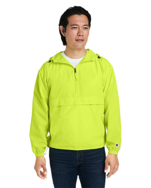 Custom Embroidered Champion Adult Packable Anorak 1/4 Zip Jacket - CO200