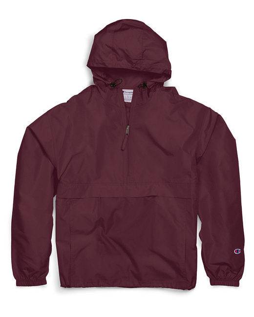 Custom Embroidered Champion Adult Packable Anorak 1/4 Zip Jacket - CO200