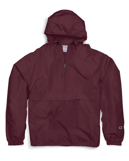 Custom Embroidered Champion Adult Packable Anorak 1/4 Zip Jacket - CO200