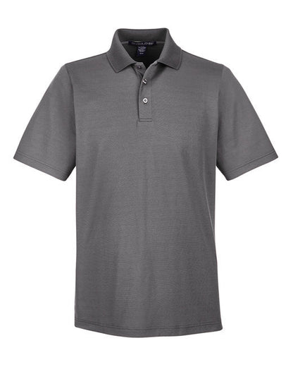 Custom Embroidered Devon & Jones CrownLux Performance™ Men's Plaited Polo Plus Sizes - DG20