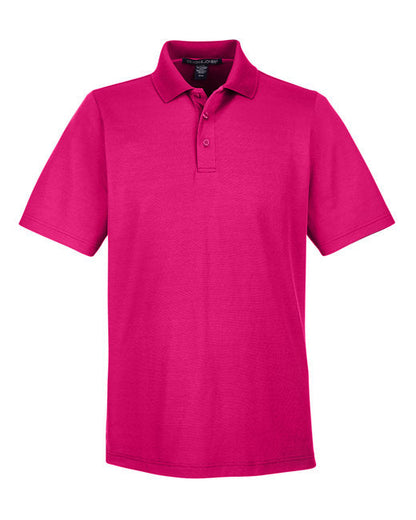 Custom Embroidered Devon & Jones CrownLux Performance™ Men's Plaited Polo Plus Sizes - DG20