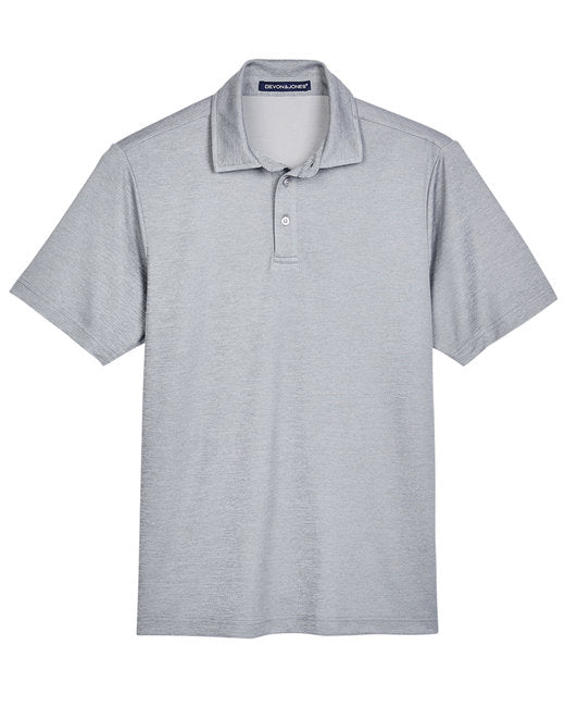 Custom Embroidered Devon & Jones CrownLux Performance™ Men's Address Melange Polo - DG22
