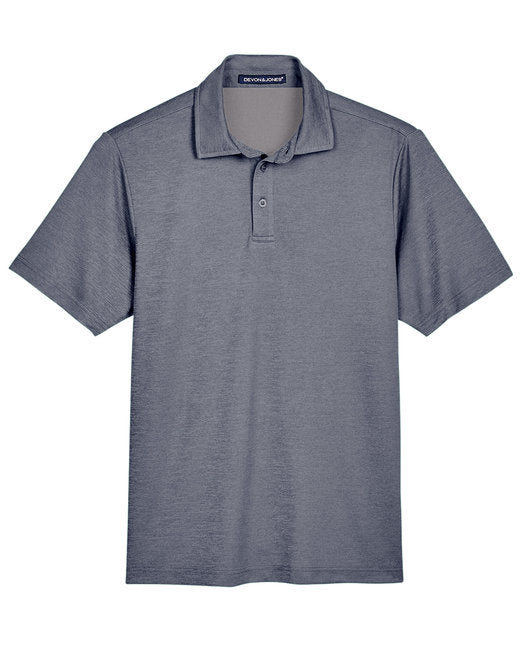 Custom Embroidered Devon & Jones CrownLux Performance™ Men's Address Melange Polo - DG22