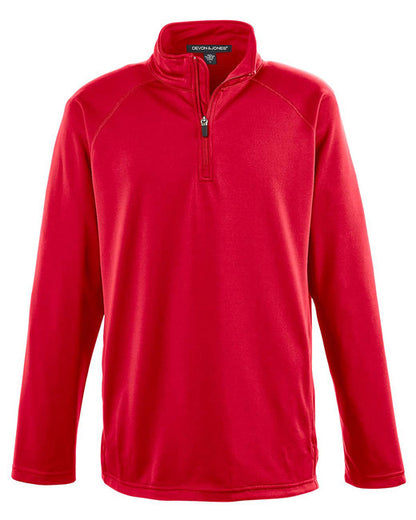 Custom Embroidered Devon & Jones Men's Stretch Tech-Shell® Compass Quarter-Zip - DG440