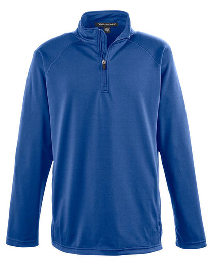 Custom Embroidered Devon & Jones Men's Stretch Tech-Shell® Compass Quarter-Zip - DG440