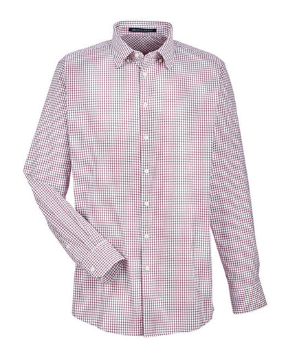Custom Embroidered Devon & Jones CrownLux Performance™ Men's Micro Windowpane Shirt - DG540
