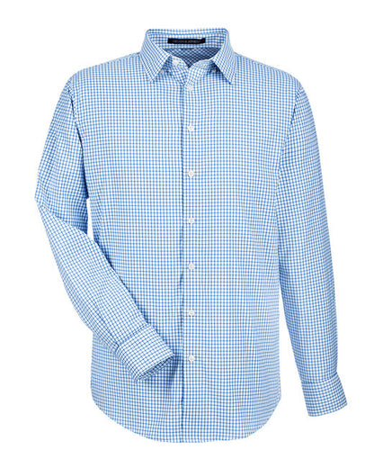 Custom Embroidered Devon & Jones CrownLux Performance™ Men's Micro Windowpane Shirt - DG540
