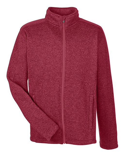 Custom Embroidered Devon & Jones Men's Bristol Full-Zip Sweater Fleece Jacket - DG793