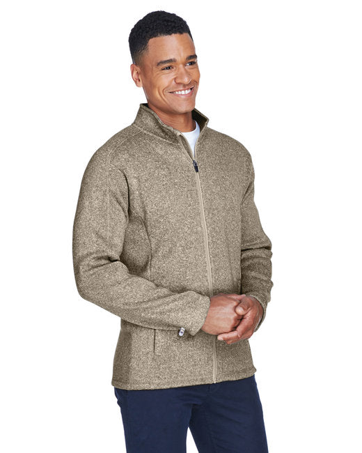 Custom Embroidered Devon & Jones Men's Bristol Full-Zip Sweater Fleece Jacket - DG793