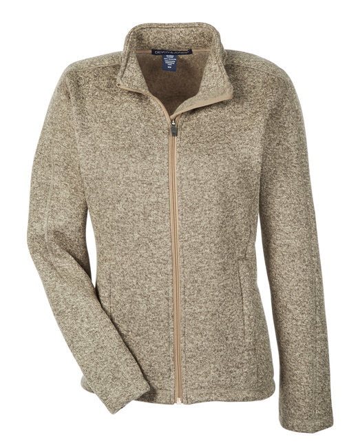 Custom Embroidered Devon & Jones Ladies' Bristol Full-Zip Sweater Fleece Jacket - DG793W