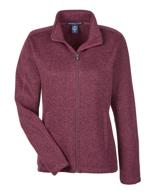 Custom Embroidered Devon & Jones Ladies' Bristol Full-Zip Sweater Fleece Jacket - DG793W