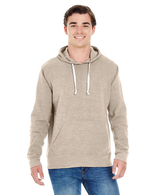 Custom Embroidered J America Adult Triblend Pullover Fleece Hooded Sweatshirt - JA8871