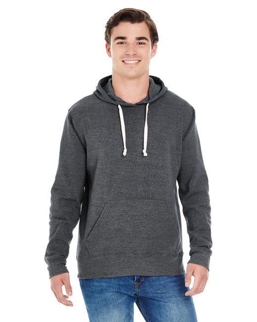 Custom Embroidered J America Adult Triblend Pullover Fleece Hooded Sweatshirt - JA8871