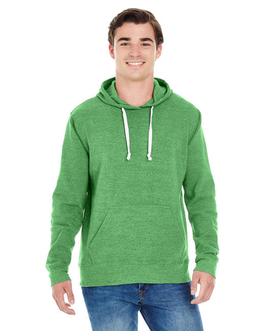 Custom Embroidered J America Adult Triblend Pullover Fleece Hooded Sweatshirt - JA8871