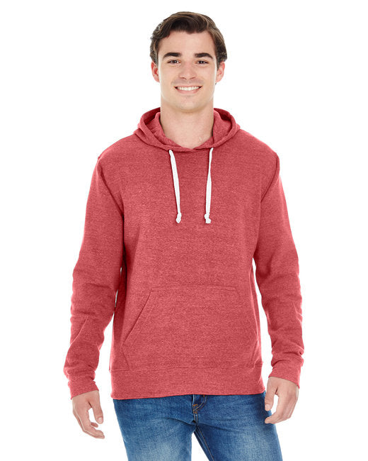 Custom Embroidered J America Adult Triblend Pullover Fleece Hooded Sweatshirt - JA8871