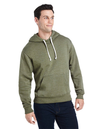 Custom Embroidered J America Adult Triblend Pullover Fleece Hooded Sweatshirt - JA8871