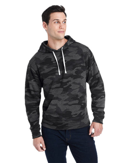 Custom Embroidered J America Adult Triblend Pullover Fleece Hooded Sweatshirt - JA8871