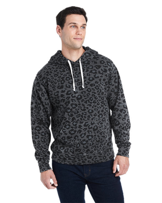Custom Embroidered J America Adult Triblend Pullover Fleece Hooded Sweatshirt - JA8871