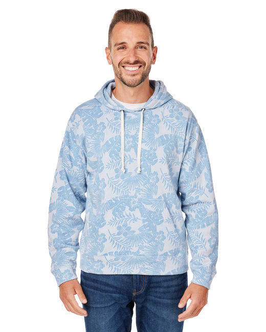 Custom Embroidered J America Adult Triblend Pullover Fleece Hooded Sweatshirt - JA8871