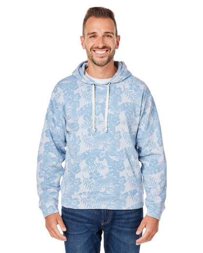 Custom Embroidered J America Adult Triblend Pullover Fleece Hooded Sweatshirt - JA8871