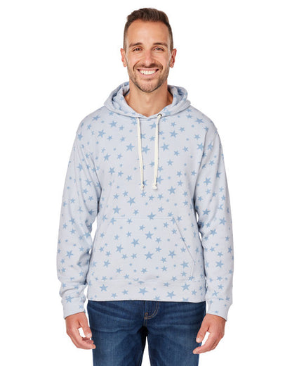 Custom Embroidered J America Adult Triblend Pullover Fleece Hooded Sweatshirt - JA8871