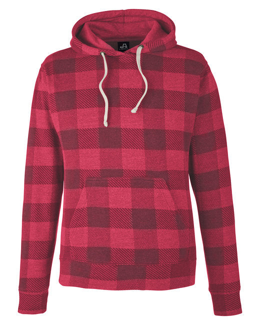 Custom Embroidered J America Adult Triblend Pullover Fleece Hooded Sweatshirt - JA8871