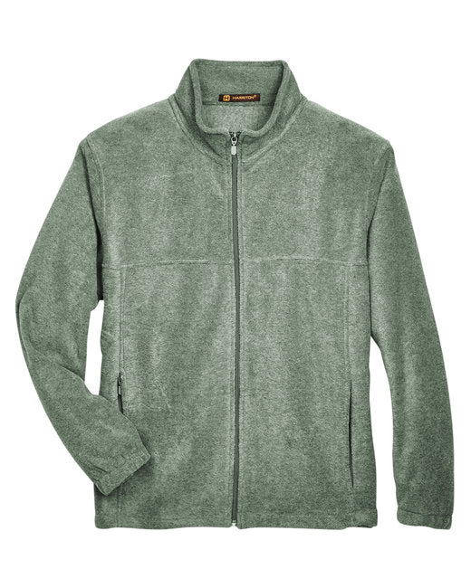 Custom Embroidered Harriton Men's 8 oz. Full-Zip Fleece - M990
