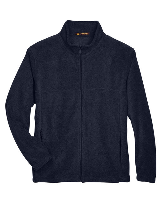 Custom Embroidered Harriton Men's 8 oz. Full-Zip Fleece - M990