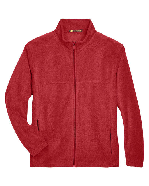 Custom Embroidered Harriton Men's 8 oz. Full-Zip Fleece - M990