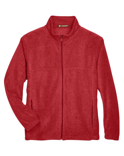 Custom Embroidered Harriton Men's 8 oz. Full-Zip Fleece - M990