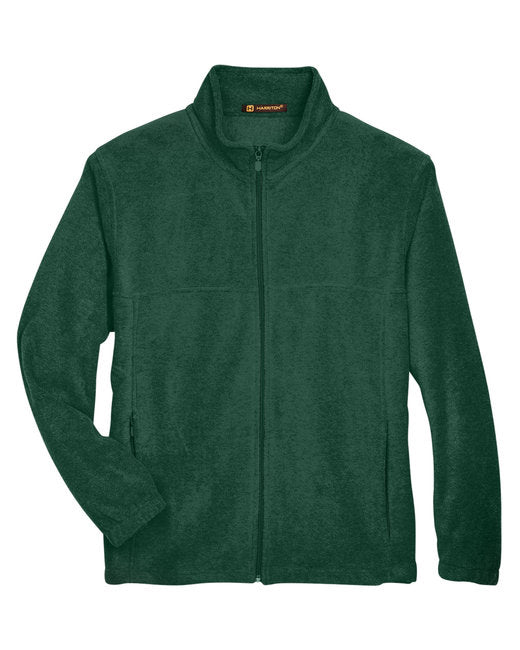 Custom Embroidered Harriton Men's 8 oz. Full-Zip Fleece - M990
