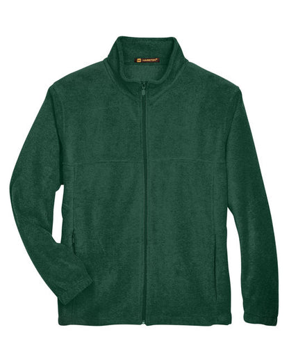 Custom Embroidered Harriton Men's 8 oz. Full-Zip Fleece - M990