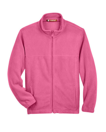 Custom Embroidered Harriton Youth 8 oz. Full-Zip Fleece - M990Y