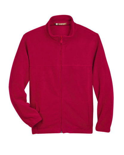 Custom Embroidered Harriton Youth 8 oz. Full-Zip Fleece - M990Y