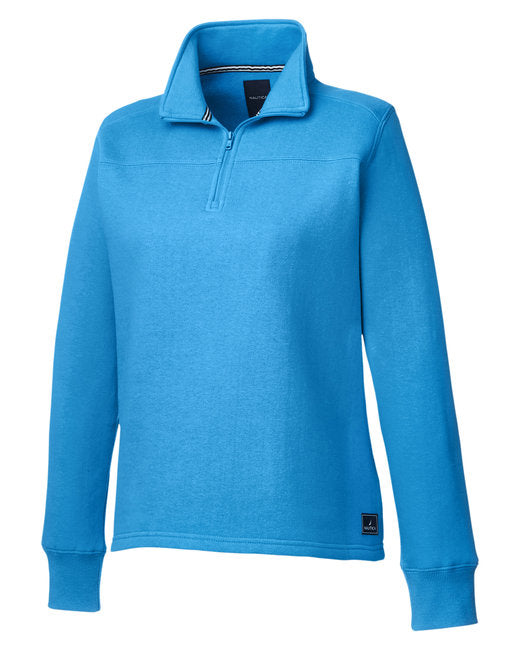 Custom Embroidered Nautica Ladies' Anchor Quarter-Zip Pullover - N17397