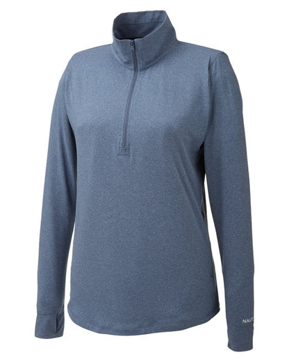 Custom Embroidered Nautica Ladies' Saltwater Quarter-Zip Pullover - N17925