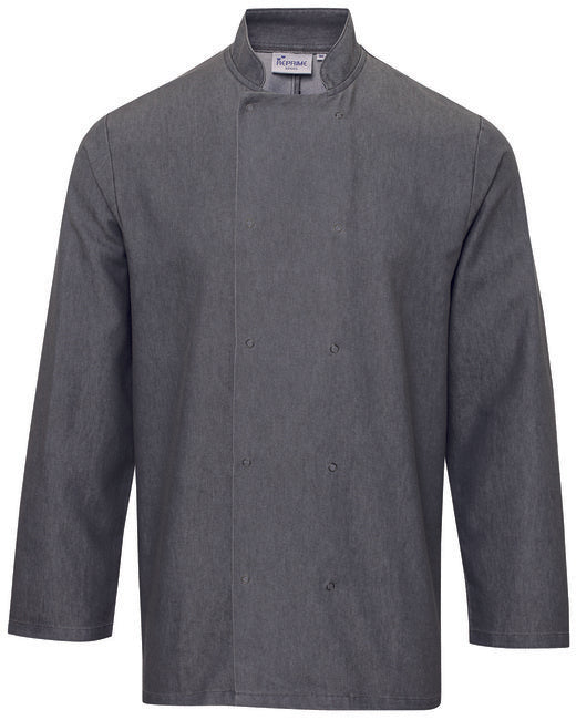 Custom Embroidered Artisan Collection by Reprime Unisex Denim Chef's Coat - RP660