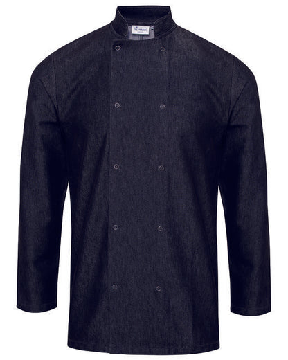 Custom Embroidered Artisan Collection by Reprime Unisex Denim Chef's Coat - RP660