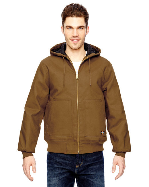 Custom Embroidered Dickies Men's Hooded Duck Jacket - TJ718